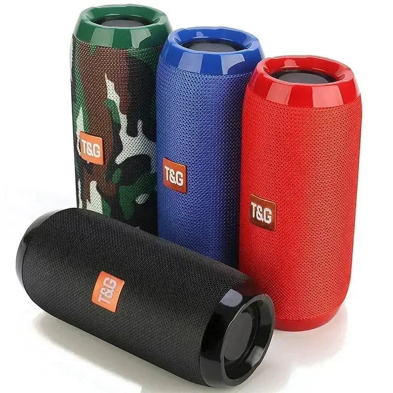 Portable Bluetooth Speaker, Wireless TWS Pairing IPX5Waterproof 1200mAh Battery TF FM Radio with Stereo Bass for Outdoor Use