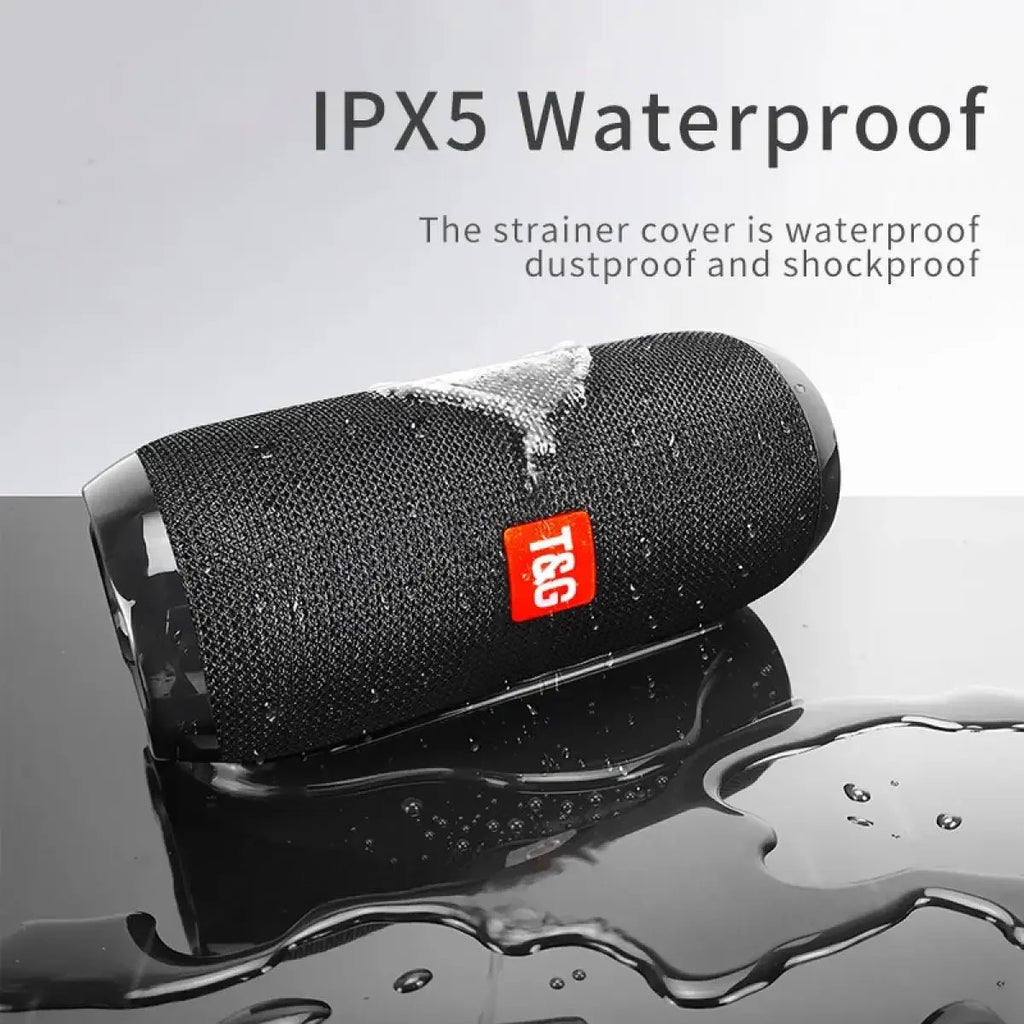 Portable Bluetooth Speaker, Wireless TWS Pairing IPX5Waterproof 1200mAh Battery TF FM Radio with Stereo Bass for Outdoor Use
